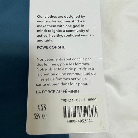 Athleta Transcend 7" Bike Short Womens XXS Blue High Rise Yoga Athletic Blue - Picture 4 of 12